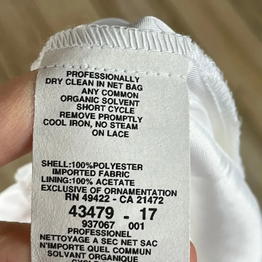 Jessica McClintock Vintage Girl's White Formal Dress Size 6